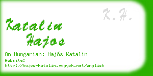 katalin hajos business card